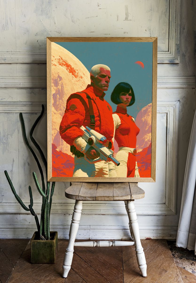 Retro Sci-Fi Space Patrol Poster. room preview