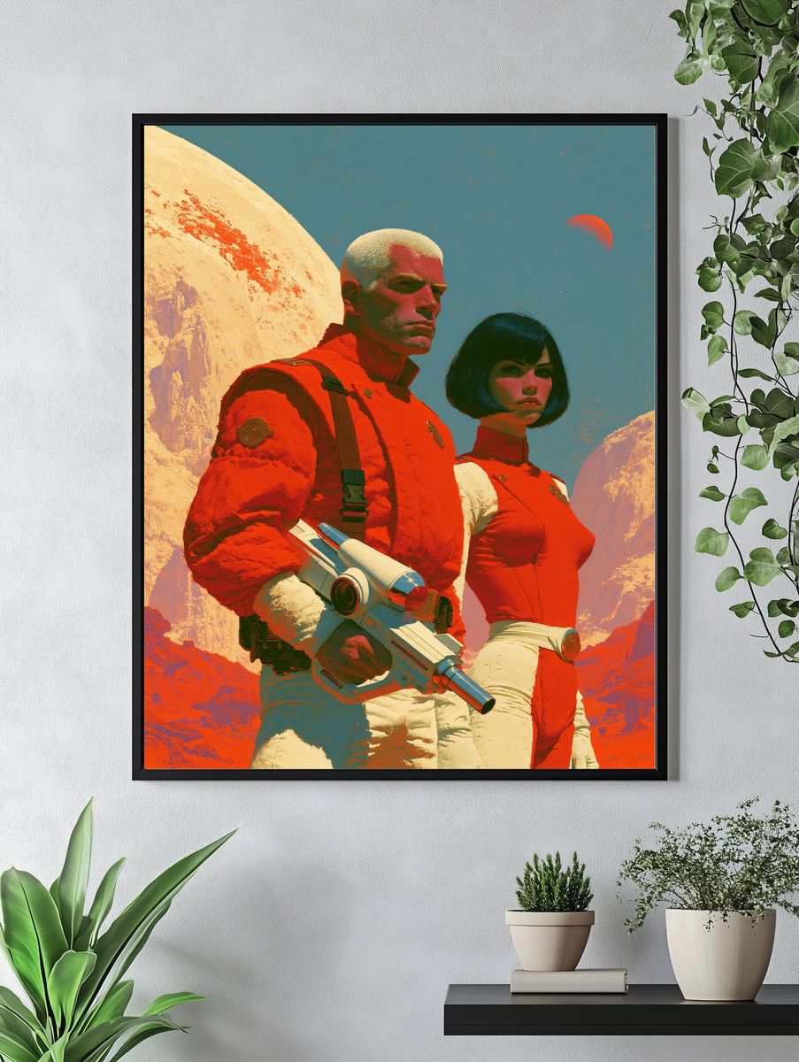 Retro Sci-Fi Space Patrol Poster. — room view 4