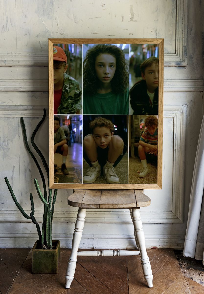 Stranger Things Kids Portrait Poster. room preview