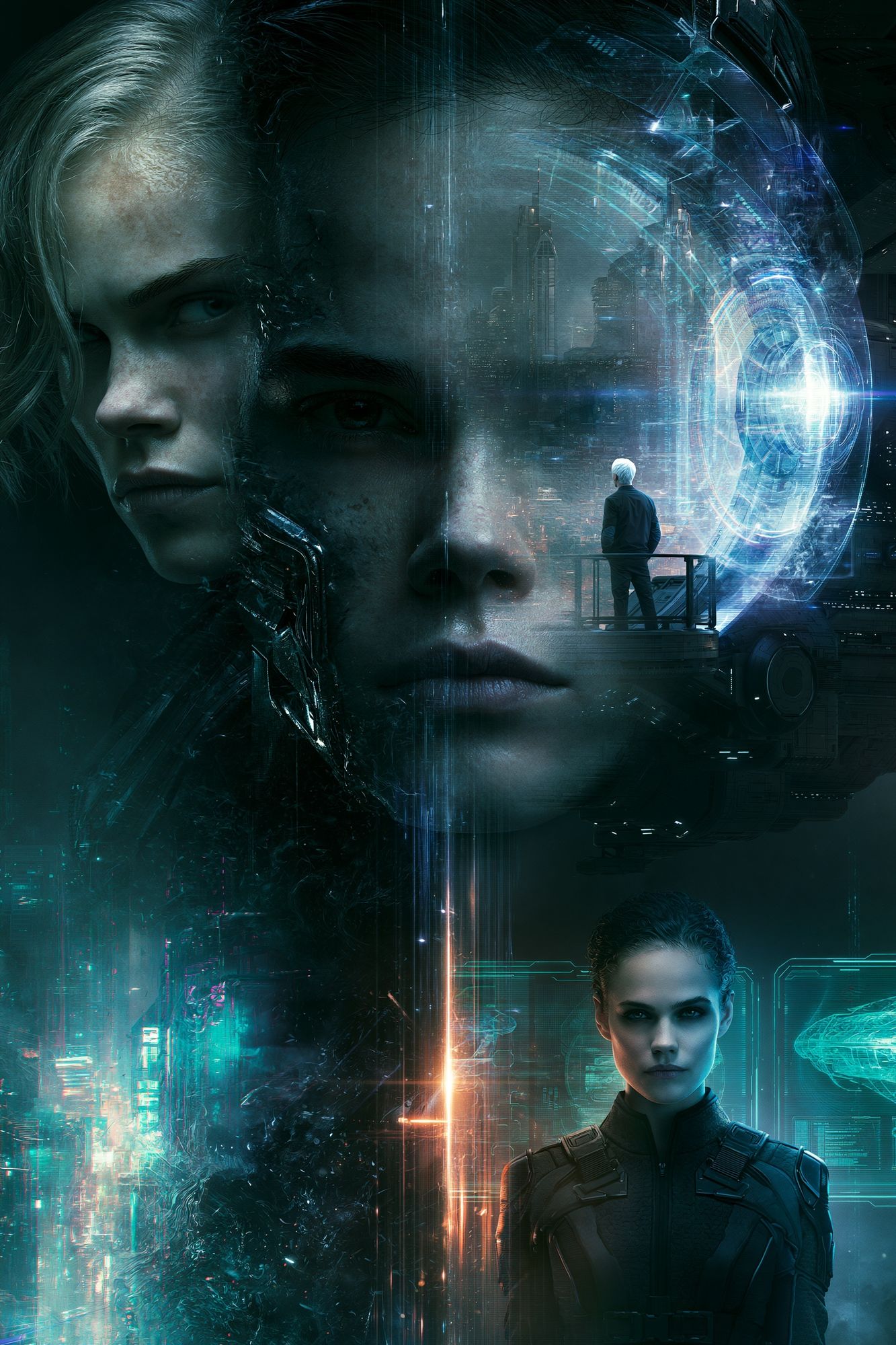 Cyberpunk Dual Faces Poster. poster — movies art