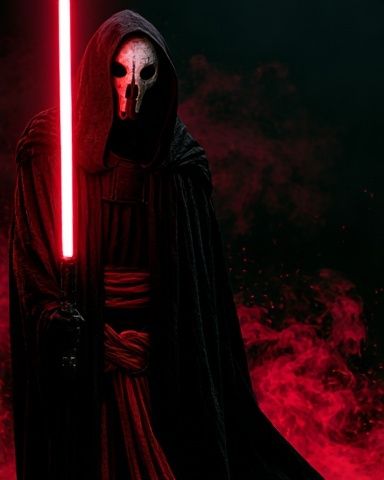 Red Hooded Reaper Horror Poster. poster — movies art