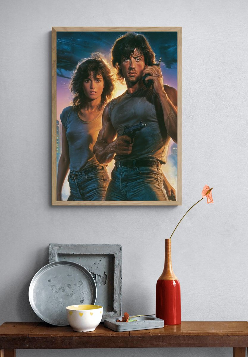 Action Duo Sci-Fi Poster. — room view 3
