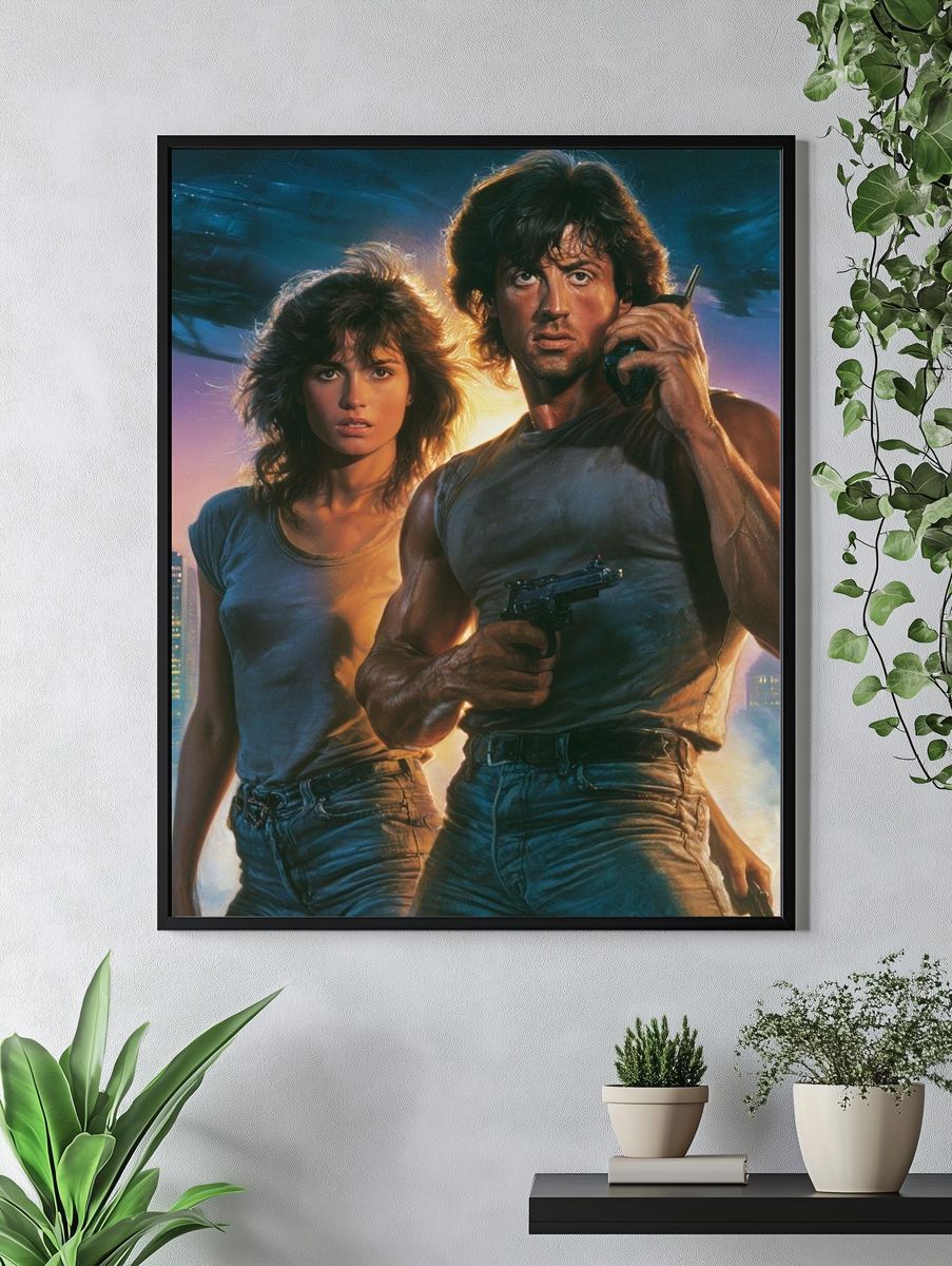 Action Duo Sci-Fi Poster. — room view 4