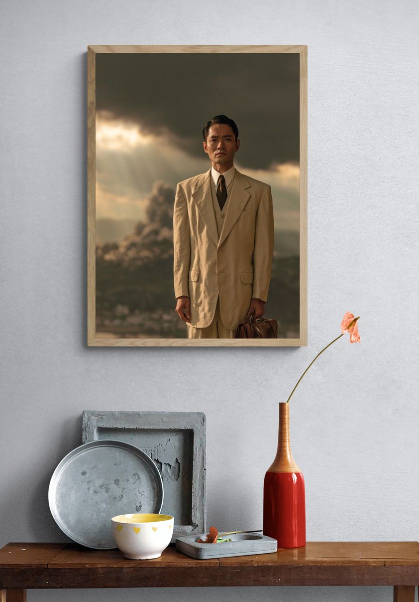Oppenheimer Portrait Poster. — room view 3
