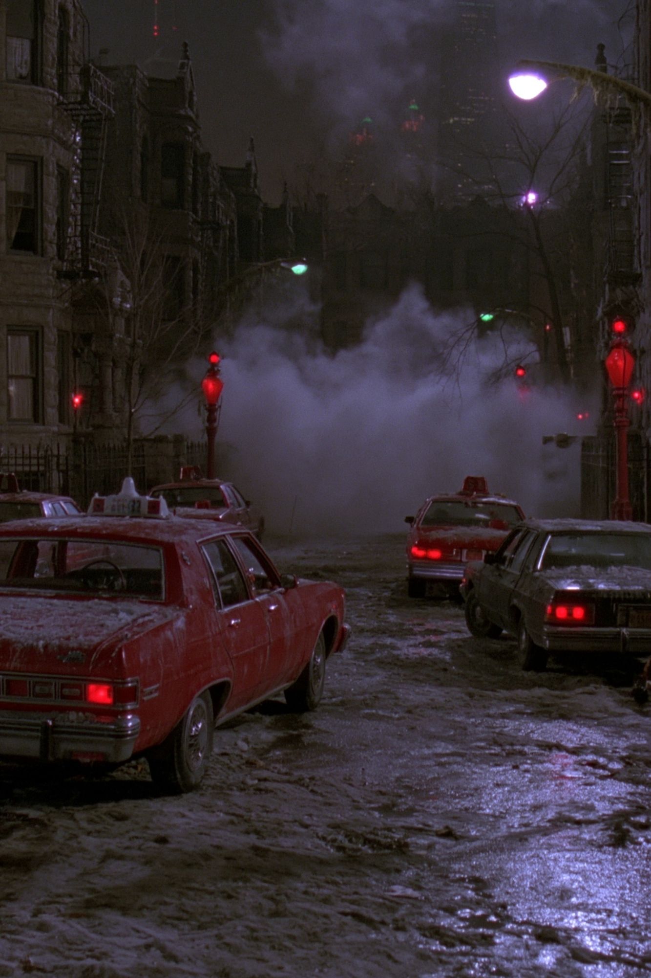 Foggy City Street Movie Poster. poster detail