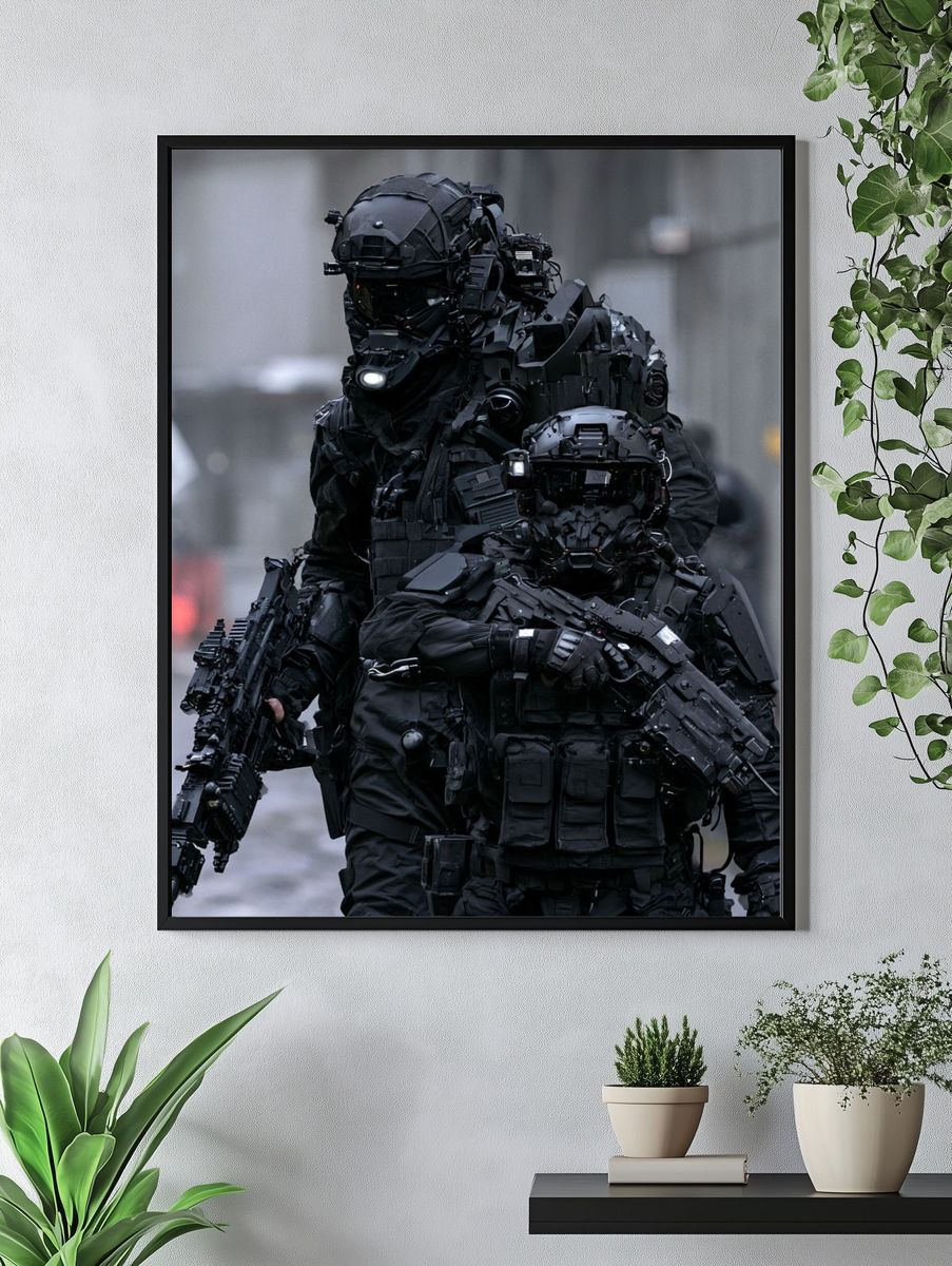 Tactical Cyber Soldiers Poster. — room view 4