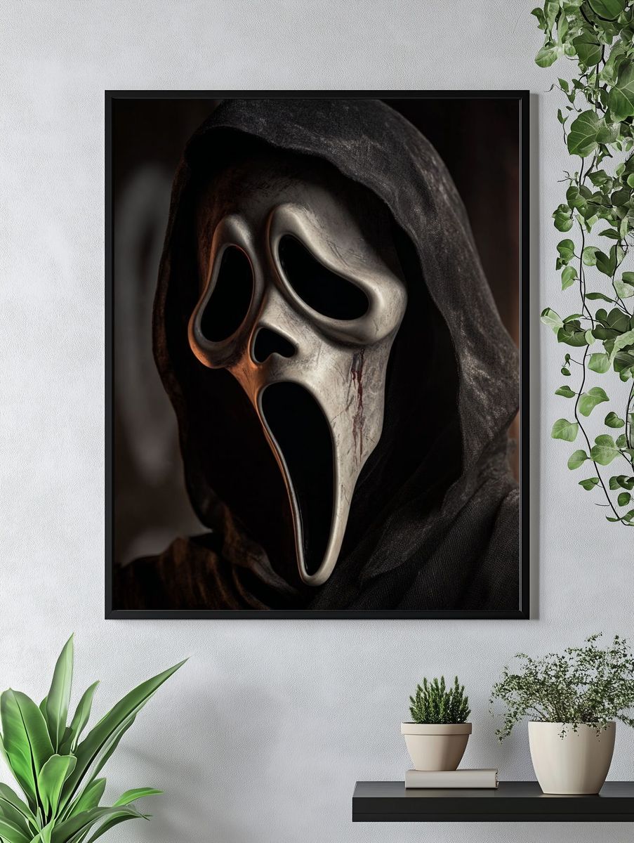 Ghostface Horror Portrait Poster. — room view 4