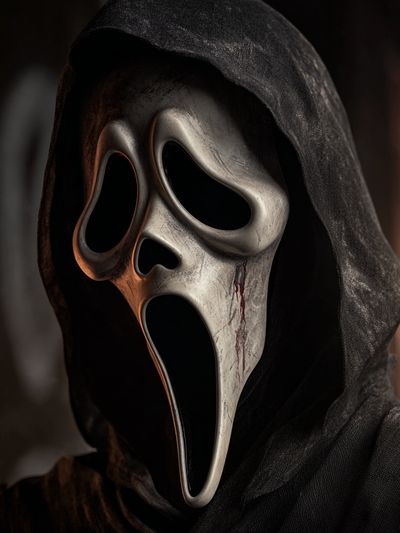 Ghostface Horror Portrait Poster