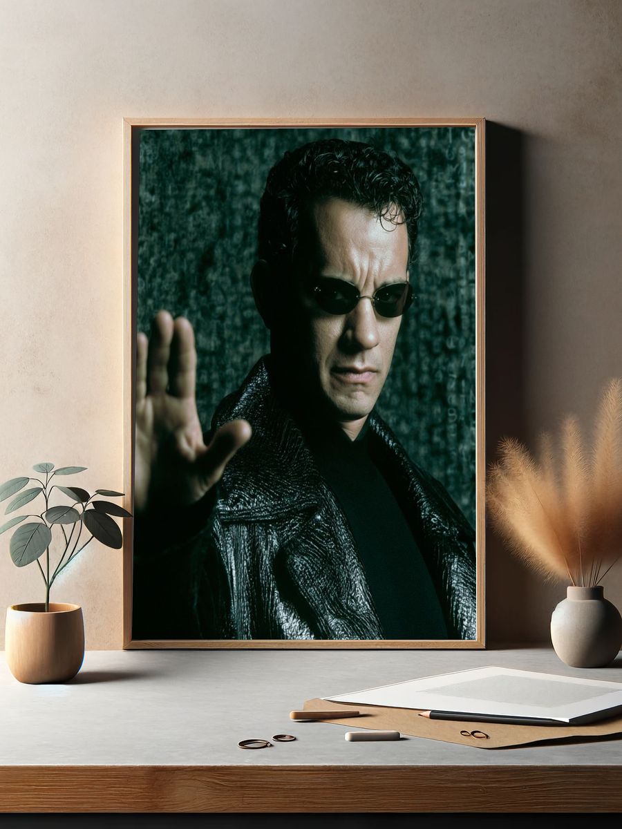 Neo Matrix Portrait Poster. — room view 2