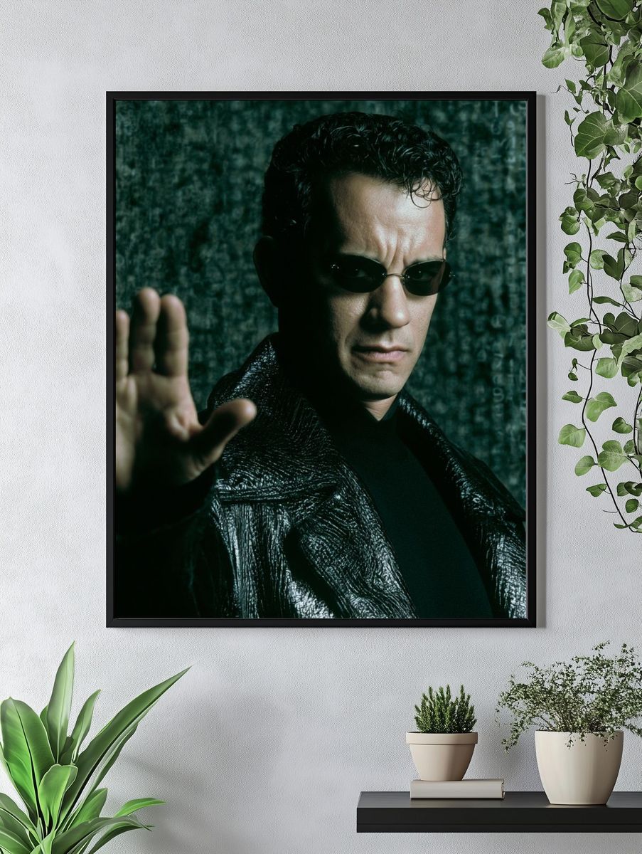 Neo Matrix Portrait Poster. — room view 4
