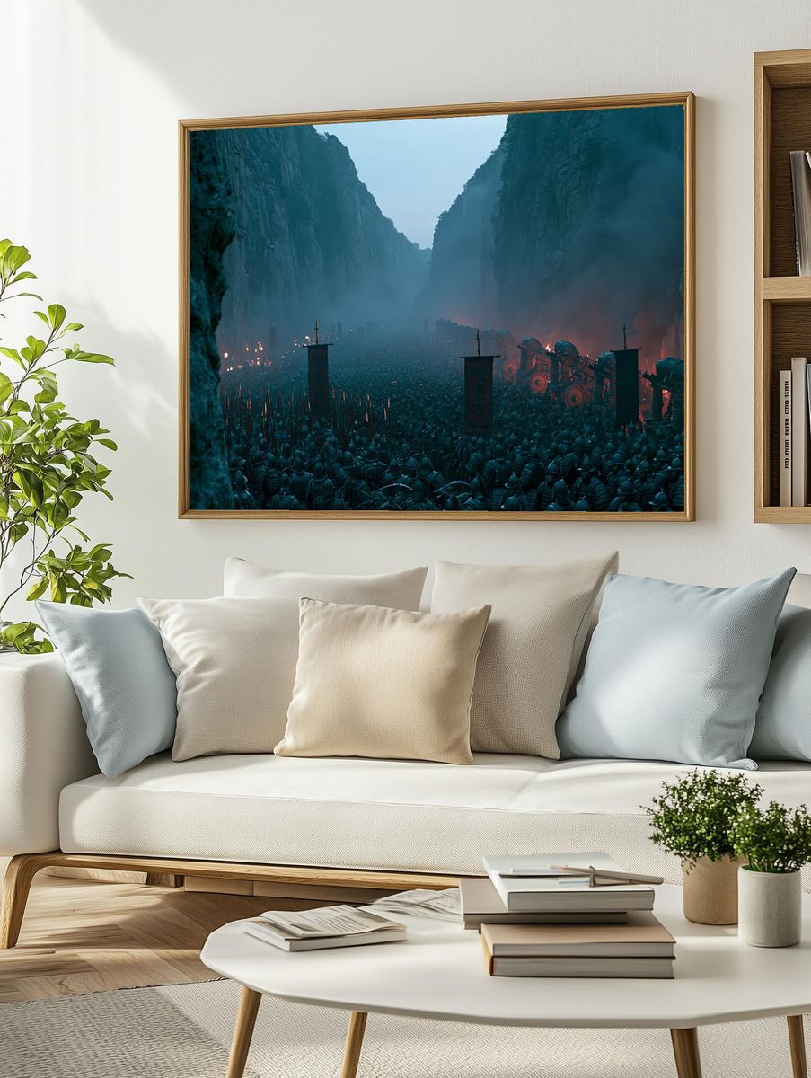 Samurai Canyon Battle Poster. — room view 2