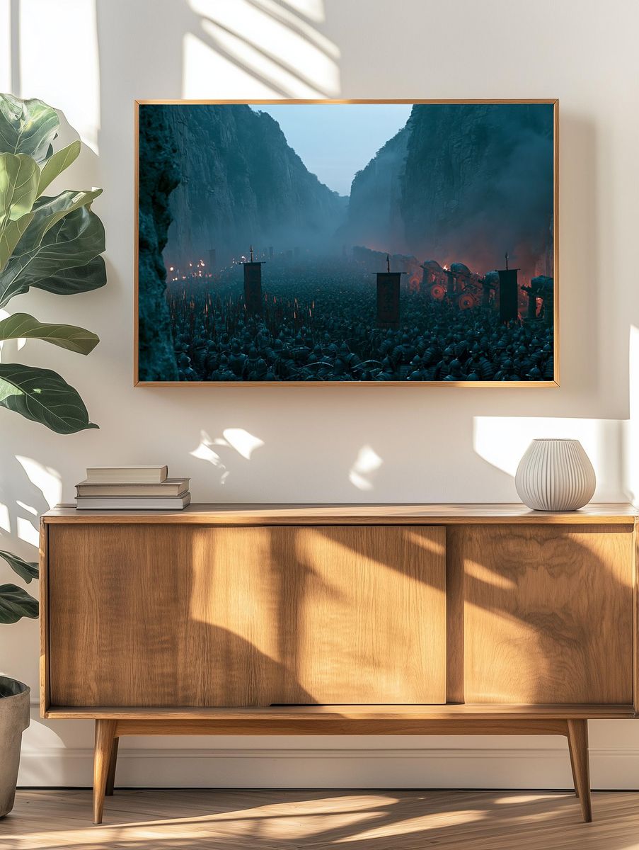 Samurai Canyon Battle Poster. — room view 3