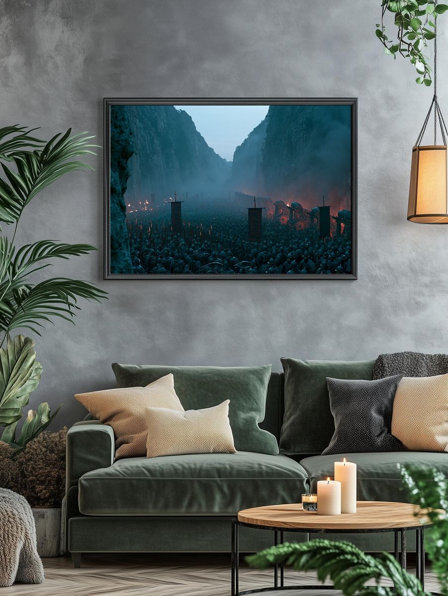 Samurai Canyon Battle Poster. — room view 4