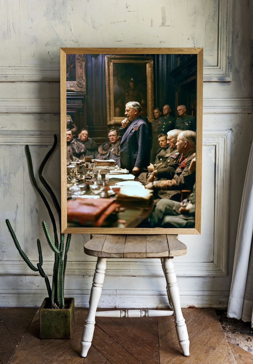 War Room Council Scene Print. room preview
