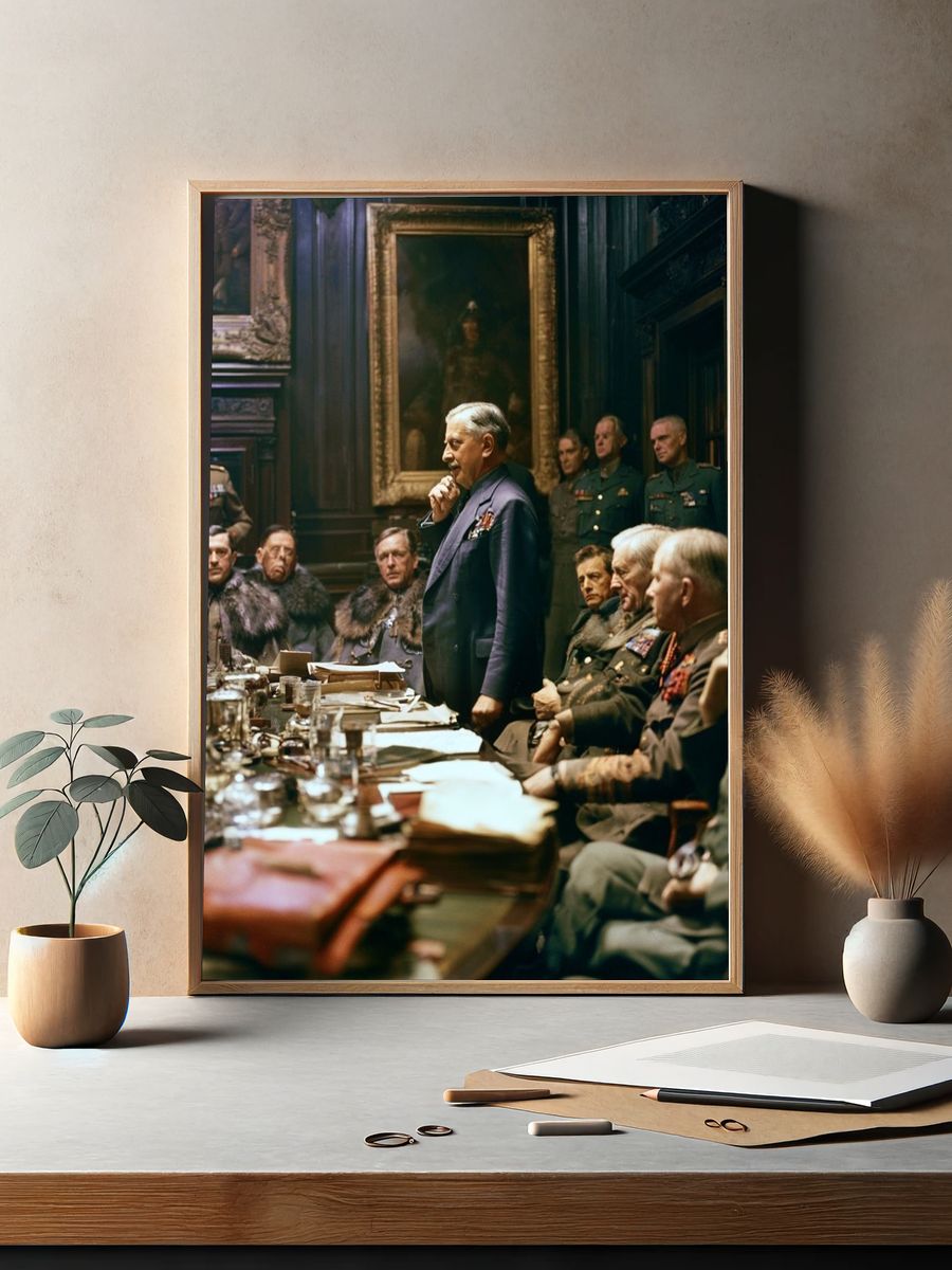 War Room Council Scene Print. — room view 2