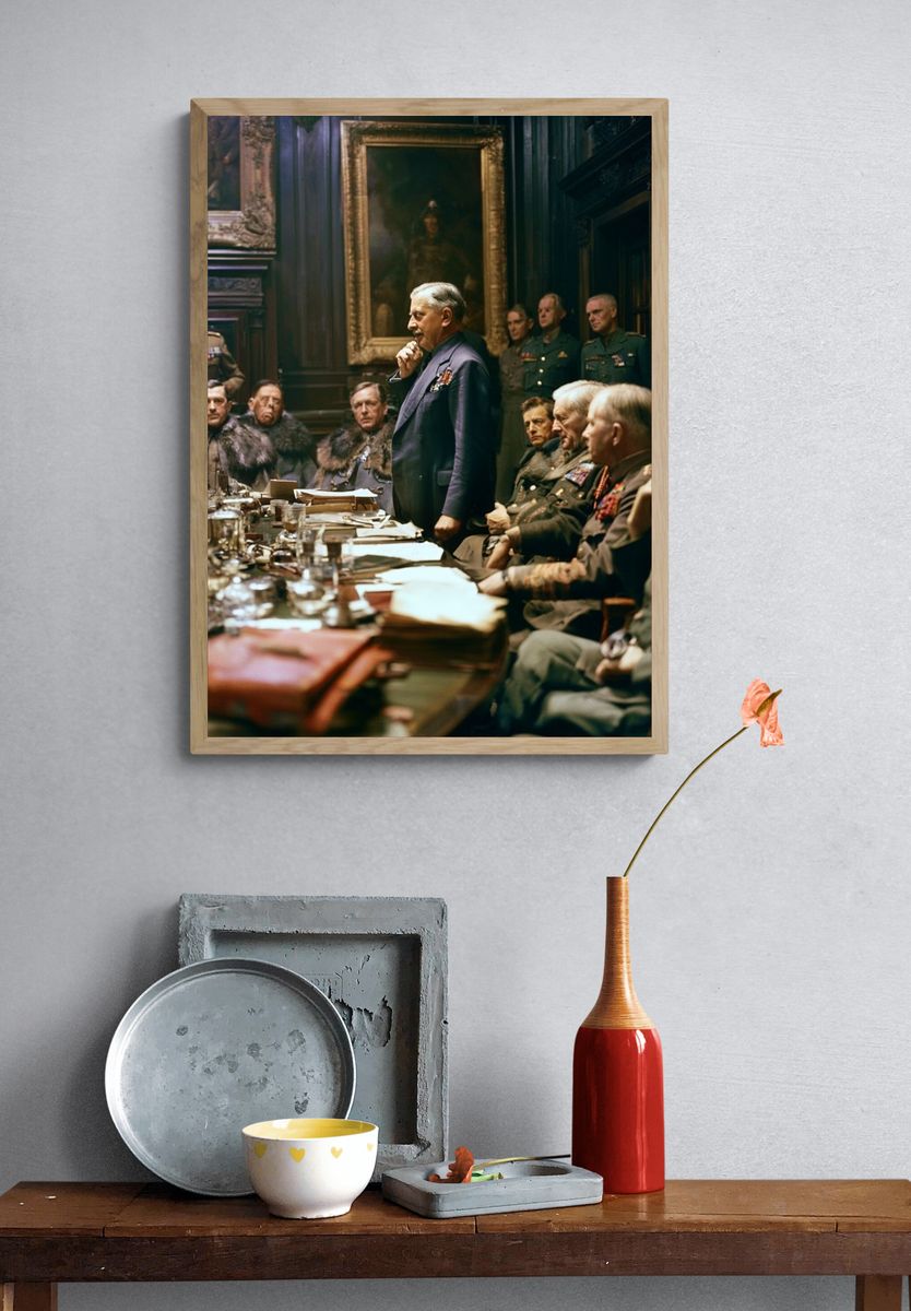 War Room Council Scene Print. — room view 3