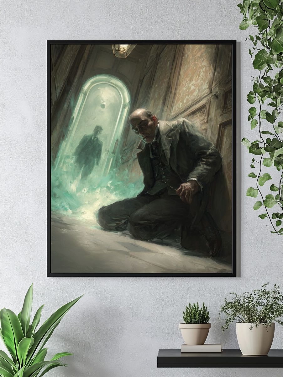 Haunted Corridor Horror Print. — room view 4