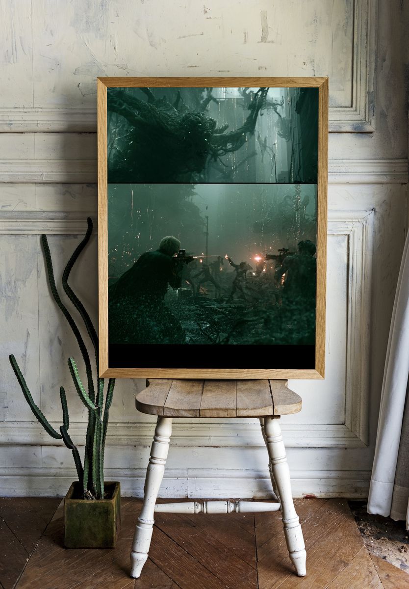 Sci-Fi Battle Scene Poster. room preview