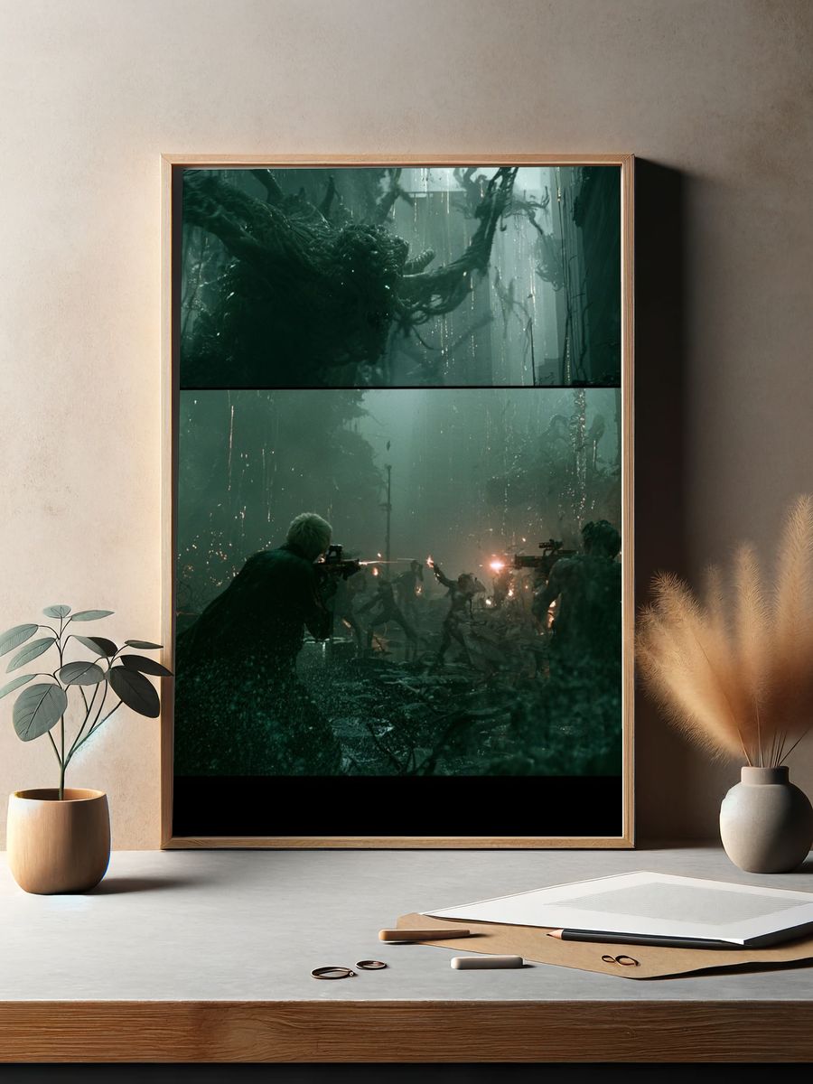 Sci-Fi Battle Scene Poster. — room view 2