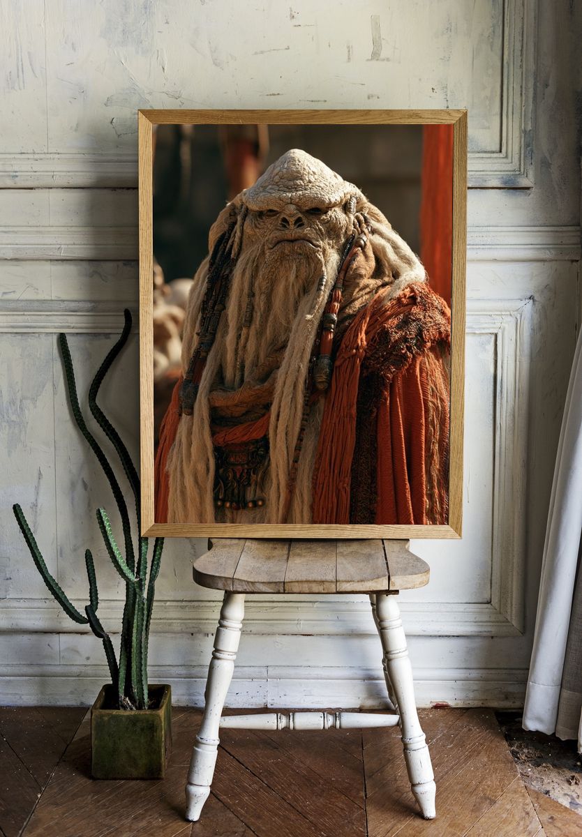 Mystic Alien Elder Portrait Poster. room preview