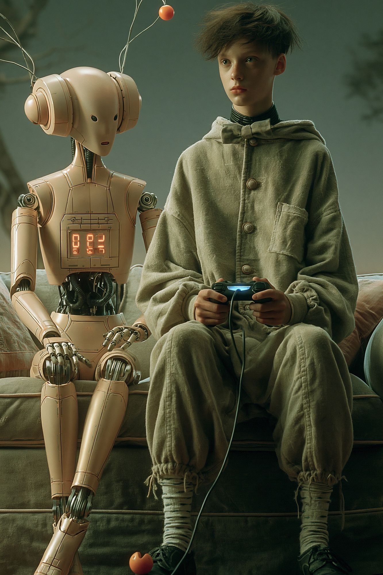 Boy and Robot Sci-Fi Poster. poster — movies art