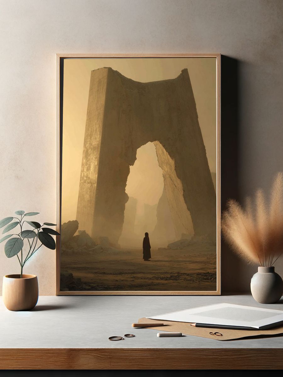 Desert Monolith Sci-Fi Poster. — room view 2