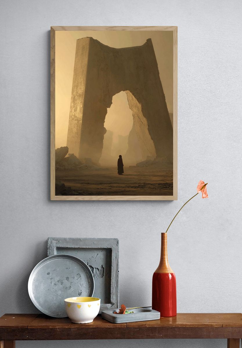 Desert Monolith Sci-Fi Poster. — room view 3