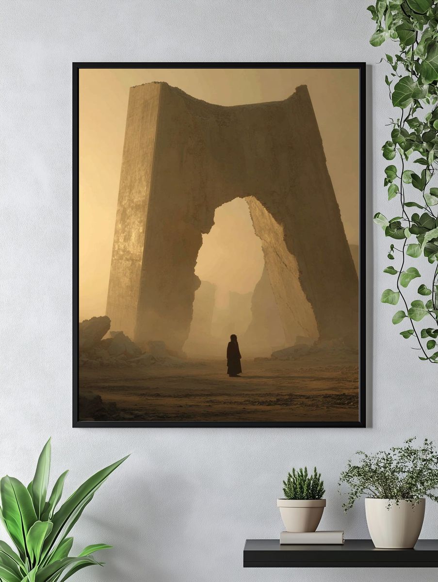 Desert Monolith Sci-Fi Poster. — room view 4