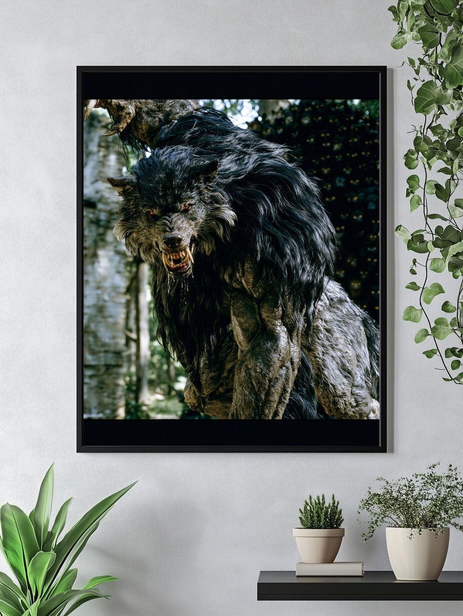 Werewolf Horror Movie Poster. — room view 4
