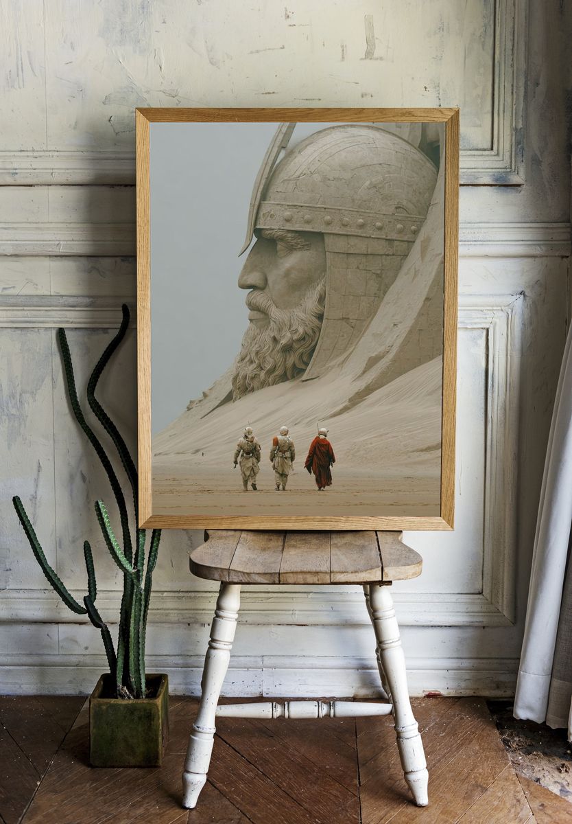Desert Giant Sci-Fi Poster. room preview