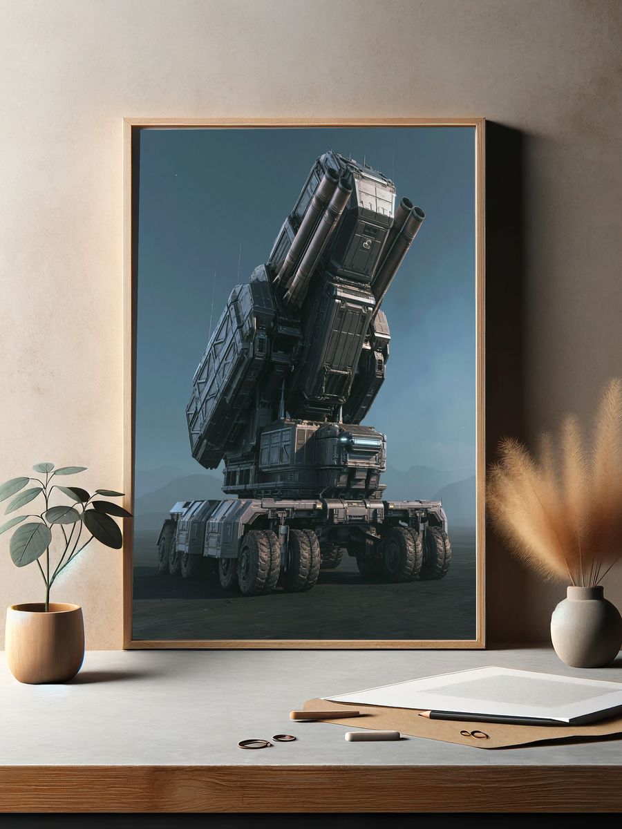 Sci-Fi Missile Carrier Poster. — room view 2