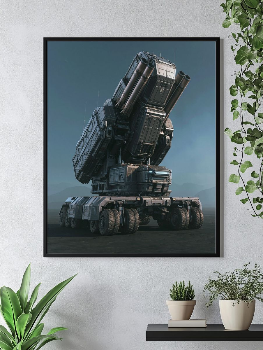 Sci-Fi Missile Carrier Poster. — room view 4