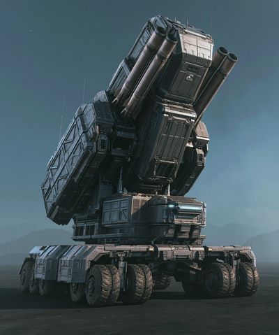 Sci-Fi Missile Carrier Poster.