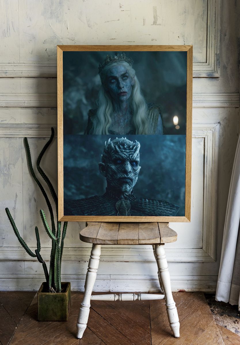 Night King Fantasy Print. room preview