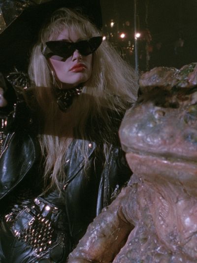 Gothic Femme and Frog — Movie Print.