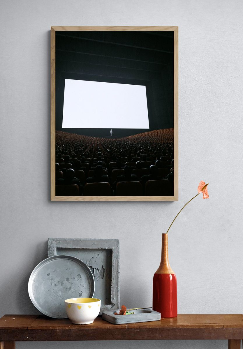 Cinematic Theater Screen Poster. — room view 3