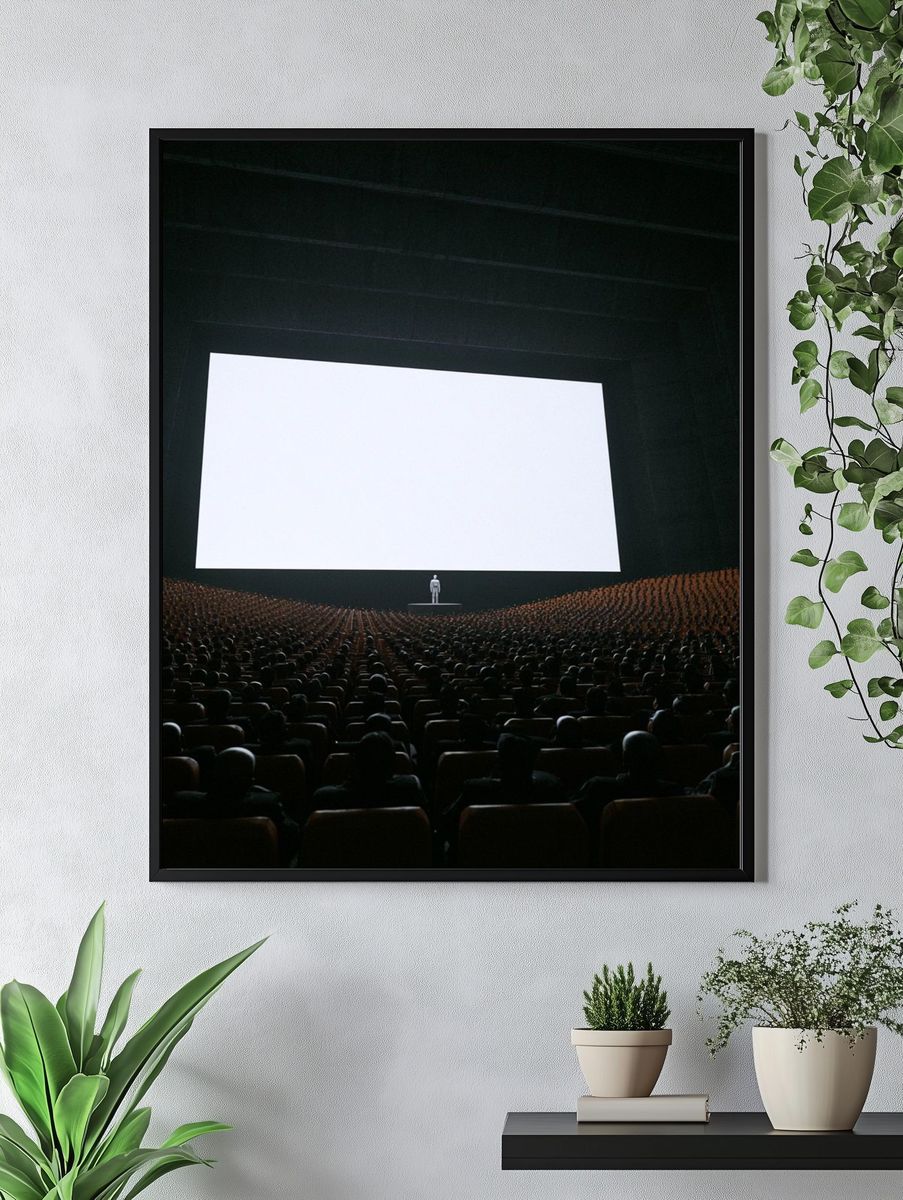 Cinematic Theater Screen Poster. — room view 4