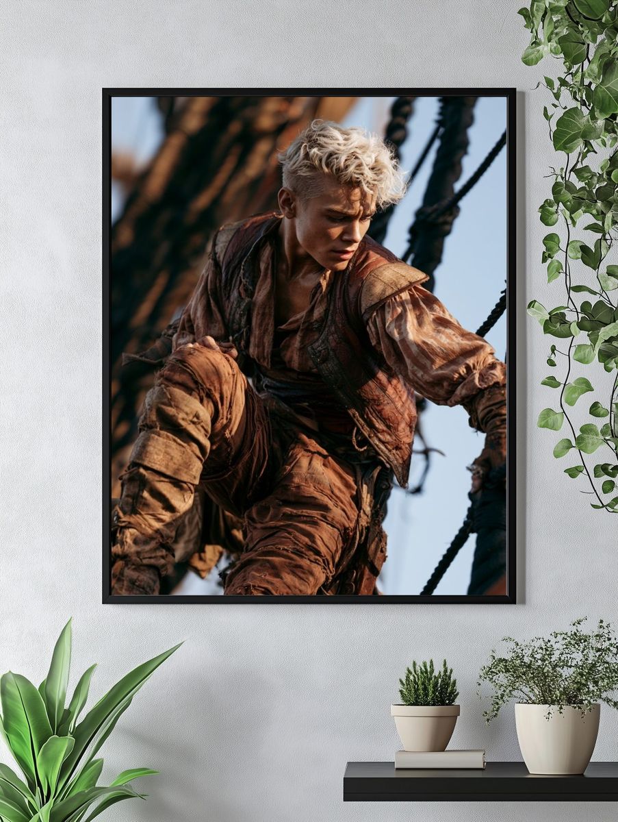 Fantasy Pirate Climber Poster. — room view 4