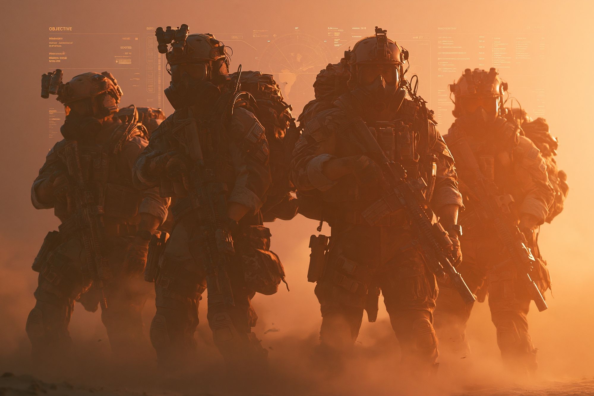 Desert Special Forces Sci-Fi Poster. poster detail