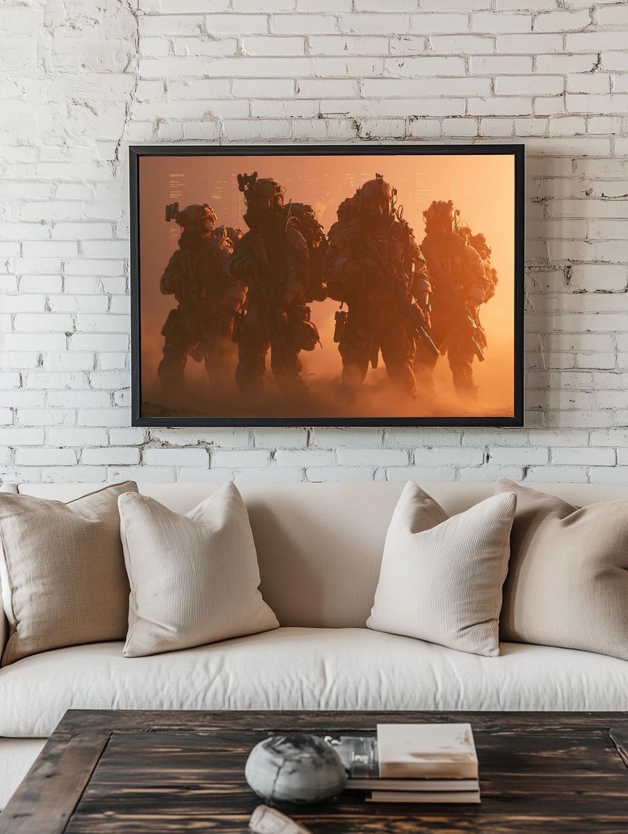 Desert Special Forces Sci-Fi Poster. room preview