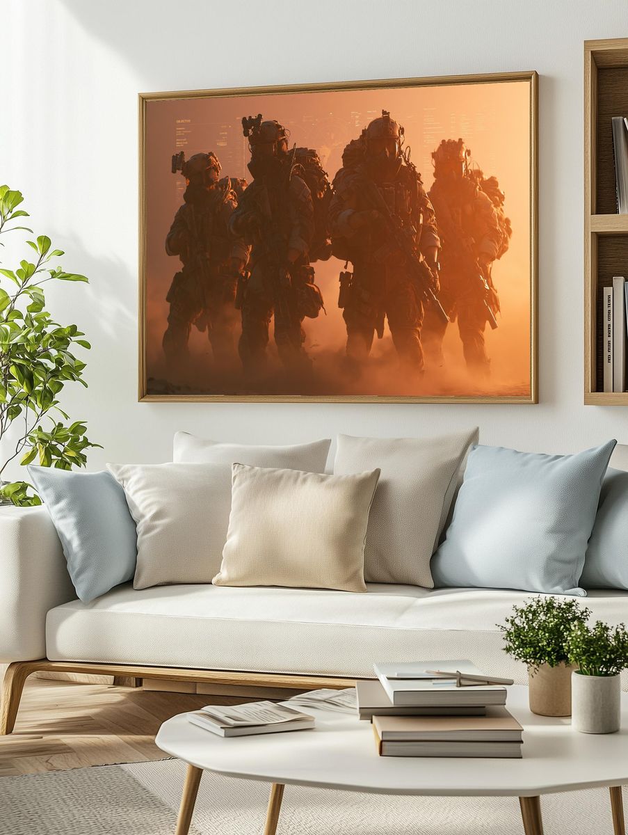 Desert Special Forces Sci-Fi Poster. — room view 2