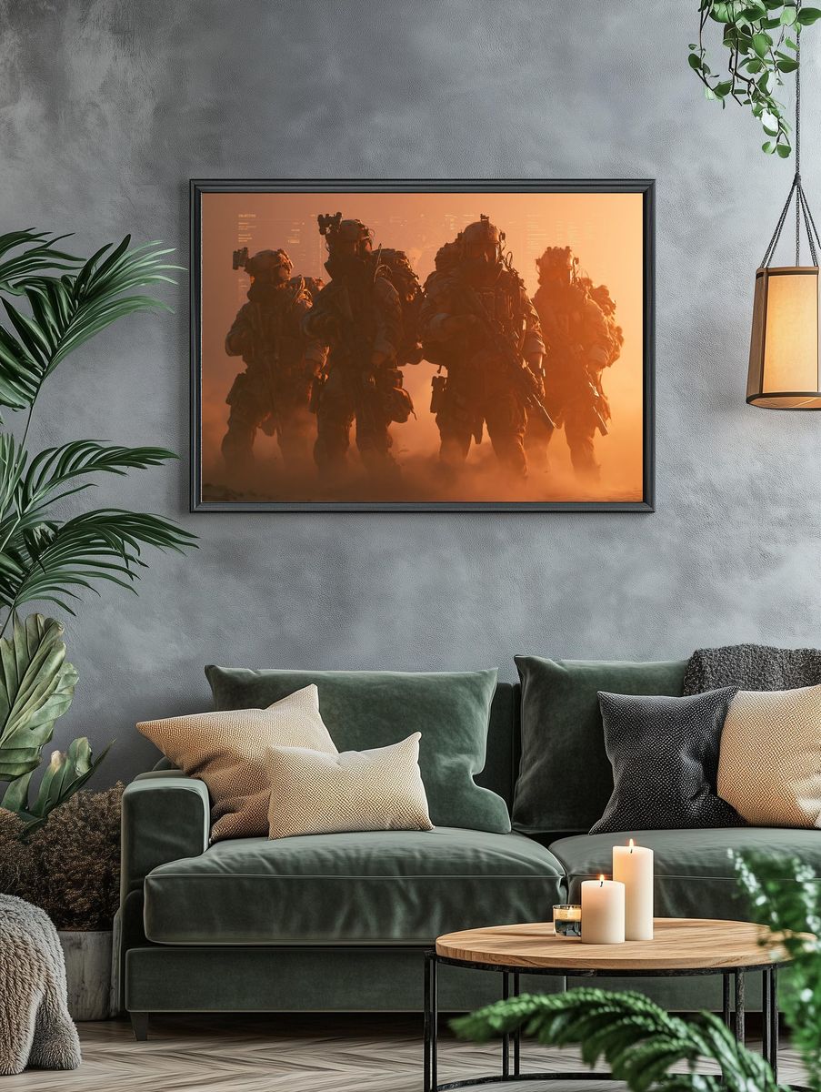 Desert Special Forces Sci-Fi Poster. — room view 4
