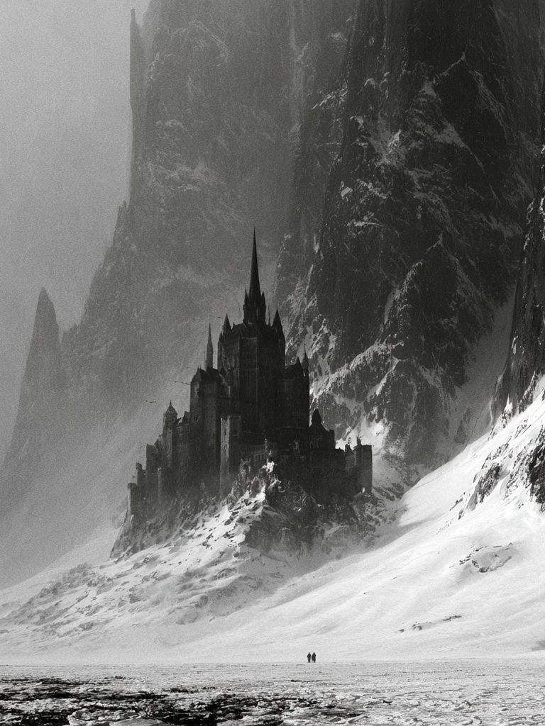 Snowbound Castle — Fantasy Print. poster — movies art