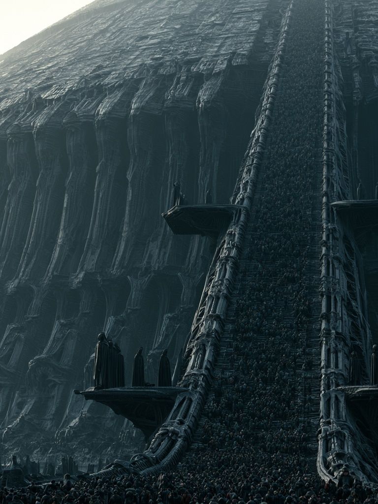 Dark Sci-Fi Citadel Poster. poster — movies art