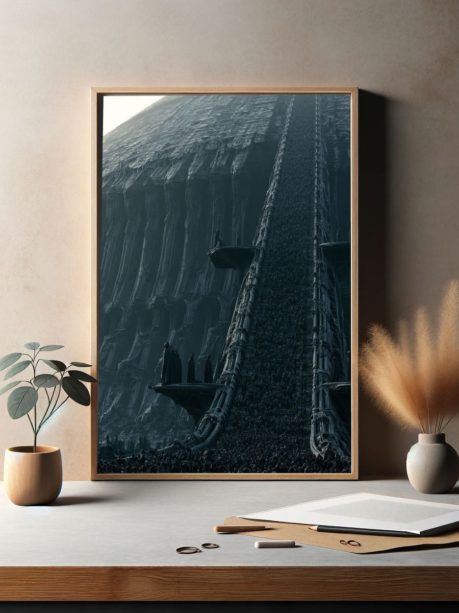 Dark Sci-Fi Citadel Poster. — room view 2