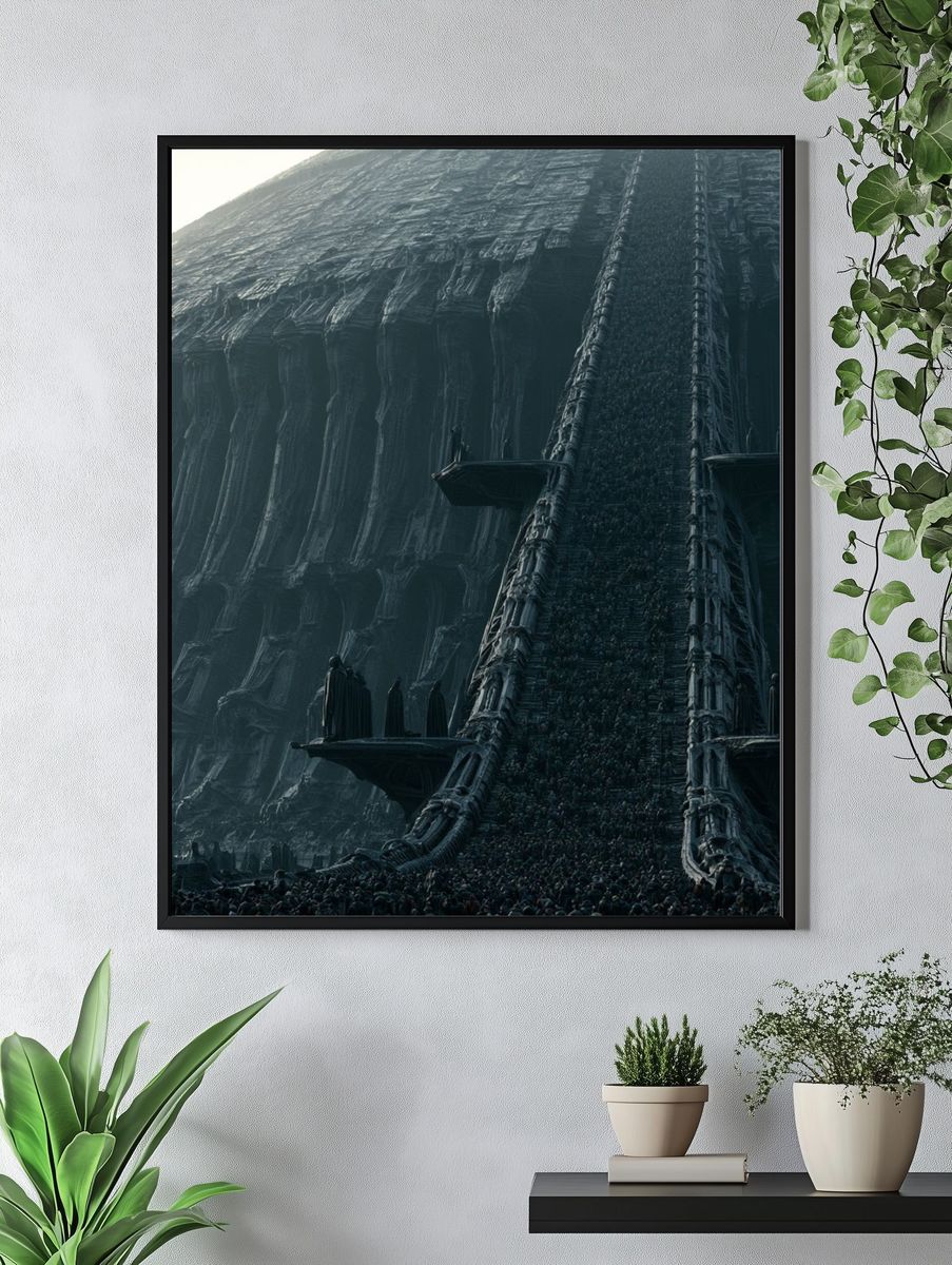 Dark Sci-Fi Citadel Poster. — room view 4