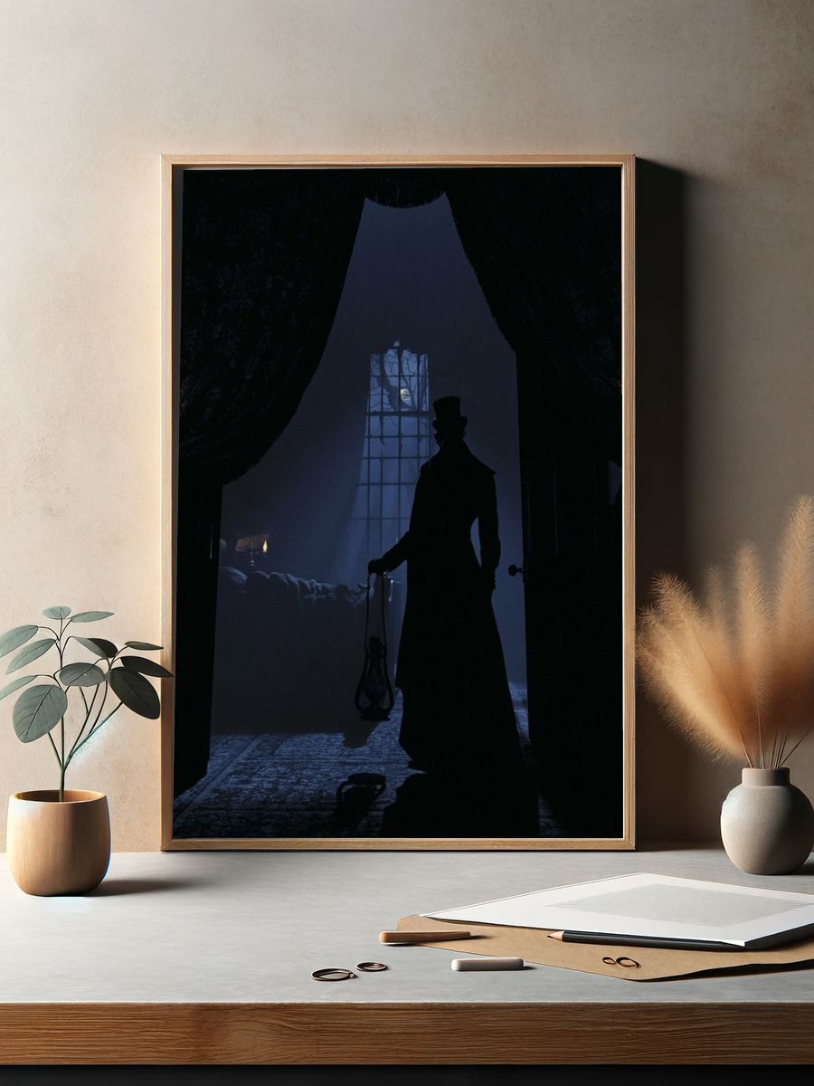 Gothic Silhouette — Horror Print. — room view 2