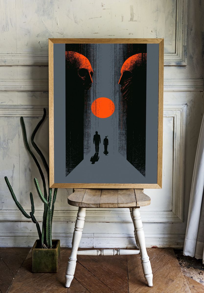 Alien Corridor Sci-Fi Poster. — room view 1