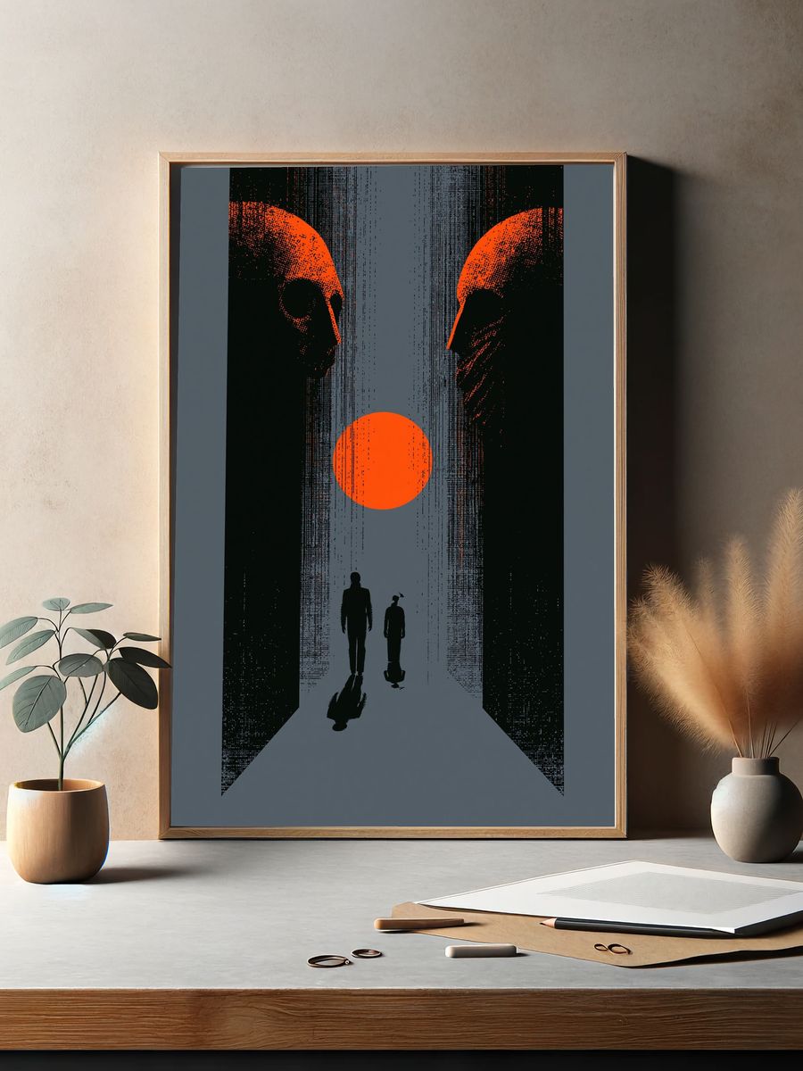 Alien Corridor Sci-Fi Poster. — room view 2