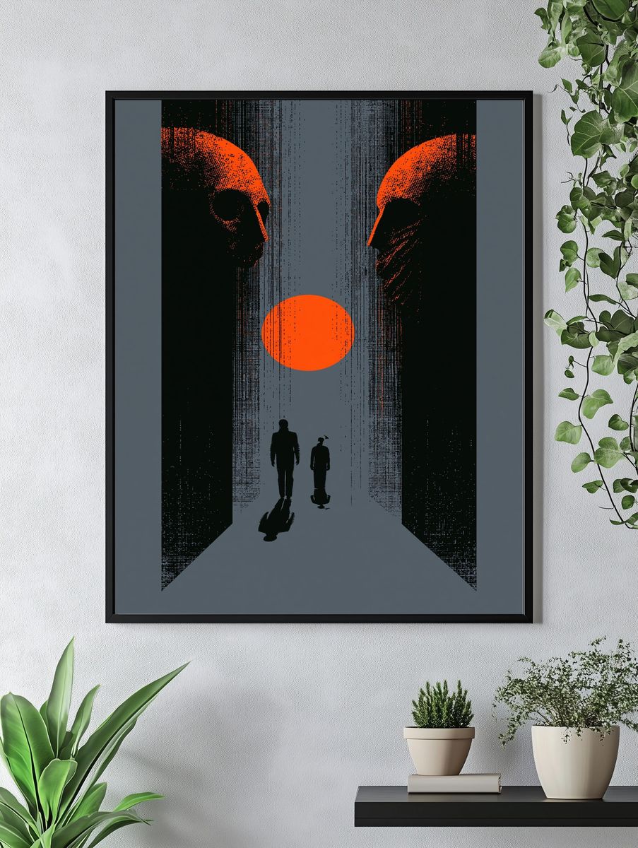 Alien Corridor Sci-Fi Poster. — room view 4